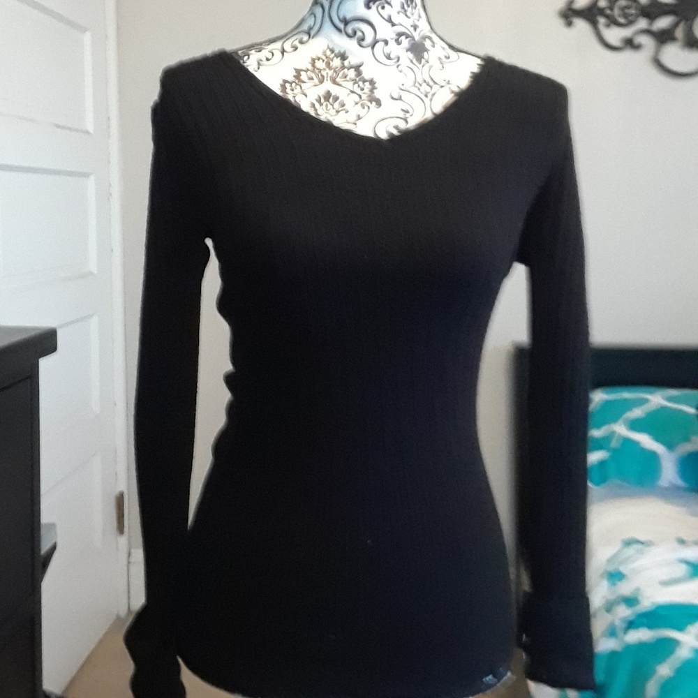 BCBG black v-neck sweater